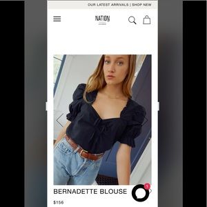 Brand is Nation Color is Black Size is Small